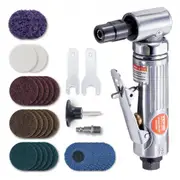 VEVOR Air Angle Die Grinder, 1/4" Right Angle Die Grinder (20000RPM), Heavy Duty 90-Degree Angled Air Powered, 24PCS Discs for Grinding, Polishing, De
