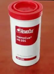 6 X HemoCue Hemoglobin Hb 201 Microcuvettes (50/Bottle) FREE SHIPPING