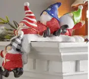 gnomes Gnome Figurines￼ Seasonal Decoration Shelf Sitters ￼￼ Christmas Holiday