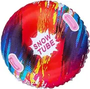 Inflatable Sled,Thickened with Handles Heavy Duty Sleds Colorful | Snow Tubes Sleds Anti-tip-Over Design for Sledding for Christmas Winter Sports Supply