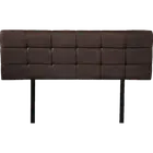 Palermo Double PU Leather Bed Deluxe Headboard Bedhead - Brown