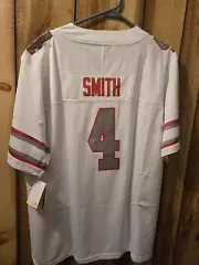 Jeremiah Smith #4 Ohio State OSU Buckeyes White Stitched Jersey L Ohio Patch
