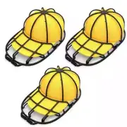 Black Hat Washer Baseball Cap Cleaner Machine Washing Cage Holder/Frame 3 PACK