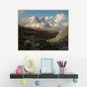 DIY Painting by Numbers for Adults Johan Fredrik Eckersberg " The Mountain Wanderer " Adults Paint Kits Canvas Gifts Arts Crafts for Home Decor