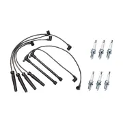 Bosch Ignition Leads + 6 x Denso Spark Plugs for Nissan Navara D22 VG30E V6 3.0L