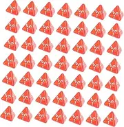 KONTONTY 60pcs Shape Dice for Safe Sturdy Acrylic Dice for Home Party Bar Boys and Girls Adults