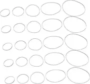Yardwe 60pcs Replacement Rubber Belts for Cassette Player and Recorder Easy Installation for Repeaters and Drives Mixed