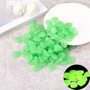 500 Pcs Glowing Rocks, Glow in The Dark Rocks for Outdoor Decor Garden Lawn Yard, Aquarium,Indoor Outdoor Decor for Garden Walkway Fish Tank Aquarium Vase Filler (Color : Green 2)