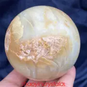 1.45LB Natural amazonite ball quartz crystal sphere 77mm reiki healing XQ803