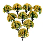 10pcs 6cm Mini Architecture Model Trees Train Railway Park Diorama HO OO-Scale