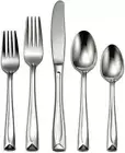 20 Piece Everyday Flatware, Service for 4, 18/0 Stainless Steel