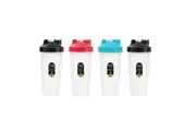 4x Lemon & Lime Protein Shaker Water 600ml Bottle w Stainless Steel Ball Assort