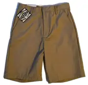 NWT Authentic Galaxy School Uniform Youth Boy's Khaki Pants Size 16 Flat Front