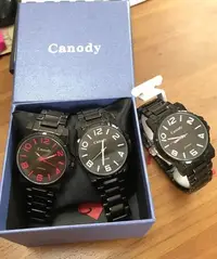 在飛比找Yahoo!奇摩拍賣優惠-Canody 黑潮時尚彩色數字腕錶(白針)_GM2592 三