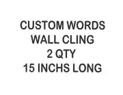 Wall Cling Custom Personalized Words Removable Sticker Decal Wall Art HomeDecor