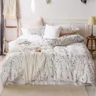 HighBuy Floral Duvet Cover Queen 100% Cotton Bedding Sets Queen Girls Boys Co...