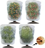 4 Packs Garden Plant Netting Blueberry Bushes Protection Netting Covers Bags, To