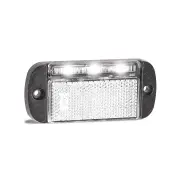 LED Autolamps White Front End Outline Marker Light White Reflector 3 LED Bulk