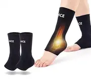Ankle Brace Socks for Sprained Ankle Compression Sleeve - Ankle Support for Women & Men - Tendonitis & Arthritis Ankle Brace Sports Running, Torn Ligaments & Women Stabilizing Ankle Wrap (S)