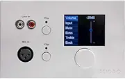 DW5066W AUDAC All in One Wall Controller Multi Zone-Inbuilt Mic & Line 2.5� Graphical Full Colour 2.5� Graphical Full Colour 2.5� Graphical Full Colour, 1X Balanced XLR Female Microphone Input