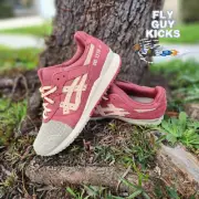 ASICS GEL-LYTE III OG Wood Crepe Burnt Red Pink White Grey Sneakers Shoe