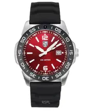 Luminox Pacific Diver Swiss Made Quartz Rubber Strap Red Dial XS.3135 200M Men's Watch