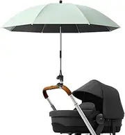 Baby Strollers Umbrella - Children Strollers Parasol | Toddler Umbrella Stroller | Kids Stroller Parasol | Foldable Trolley Shading With Clamp | Waterproof Pushchair Attachment Cradle Sun Sha