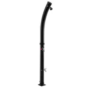 Costway 2.2M Outdoor 20L Solar Heated Shower w/Adjustable Head & Foot Tap Spigot