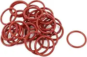 uxcell 30Pcs Red 16mm x 1.5mm Silicone Rubber Gasket O Ring Sealing Ring Heat Resistant