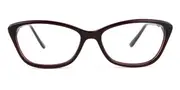 Cat Eye Full Rim Plastic Men's Glasses Online Burgundy Size 54 - Lenses Included - Private Health Rebate - Blue Light Block - SmartBuy Collection