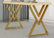 Table Legs 28 Inch Gold,Metal Modern Desk Legs Diamond Shape Industrial Dining L