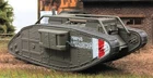 Fabbri 1:72 british heavy tank Mark V 1918 №100 series "Russian tanks"