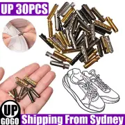 Up 30Pcs Shoe Lace DIY Replacement Aglets Heads Ends Tips Shoelaces Repair Metal