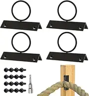 Rope Support Holder, Rope Fencing Support Holder | Sturdy Wall Mount Hanger Easy Installation Hardware for Decks Railing Docks