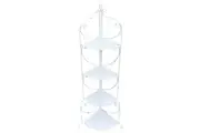 Willow & Silk 132cm 4-Shelf Metal Plant/Flowers Corner Shelf/Decor Organiser