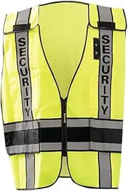 [OccuNomix] Security Public Safety LUX-PS-DOR Yellow Medium Polyester Mesh High-Visibility Vest