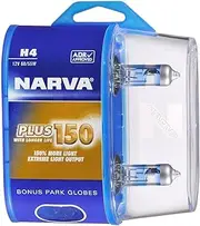 Narva 48382BL2 12V H4 60/55W Halogen Plus 150 Bonus Park Bulb Globes 2-Pieces
