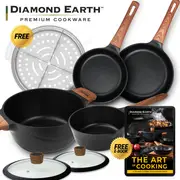 Diamond Earth® Premium Non-Stick Cookware + FREE Gifts! - Kleva Range