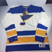 Mitchell & Ness Vintage St Louis Blues NHL Mens 2XL Jersey Long Sleeve