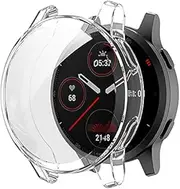 Intended for [for Garmin Venu 2] Screen Protector Case, Soft Plated TPU Scratch-Proof Full Protective Protector Cover Intended for Venu 2 Smartwatch Bands Accessories (Clear)