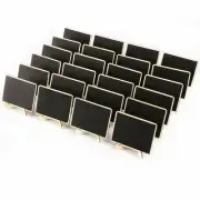 10 Vintage Wooden Hanging Mini Blackboard Signs Kitchen Message Memo Chalk Board