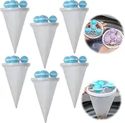 Floating Hair Filtering Mesh Removal, 2025 New Laundry Hair Catcher Pet Hair Remover for Laundry Reusable Washer Hair Catcher Hair Filter Bag Lint Catcher for Washing Machine (Blue, 6Pack)