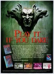 Vintage Print Ad 1993 Bram Stoker's Dracula Sega CD Original Promo Poster Art