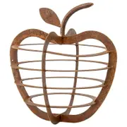 Willow & Silk Rustic Metal Apple Fruit Home Decor Table Ornament/Art 30cm