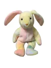 Ty Hippie Beanie Baby Buddy Tie Dye Bunny Rabbit Easter Plush Stuffed 1999 New