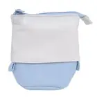 (Light Blue)Pencil Case Stand Up Pen Holder Cute Telescopic Pen Case Portable