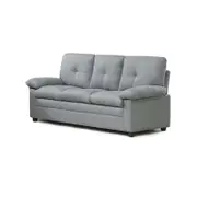 Foret 3 Seater Sofa Sectional Lounge Couch Furniture Modern Fabric Grey