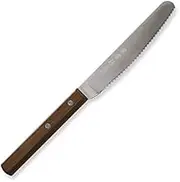 Kanetsune Seki KC-343 Wavy Blade Spread Knife, Wooden Handle, 4.3 inches (110 mm)