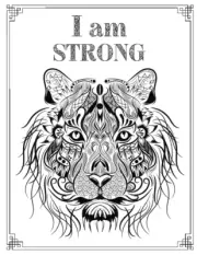 Sketch : Ferocious Tiger Cover (8.5 X 11) Inches 111 Pages, Blank Unlined Paper