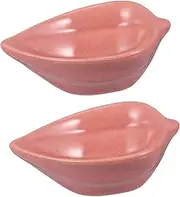 2pcs Tray Incense Tray Dipping Sauce Dishes Oil Burner Patchouli Diffusers for Essential Oils Melt Cooking Oil Fragrance Diffuser Spa Essential Oil Plates Ceramics Red